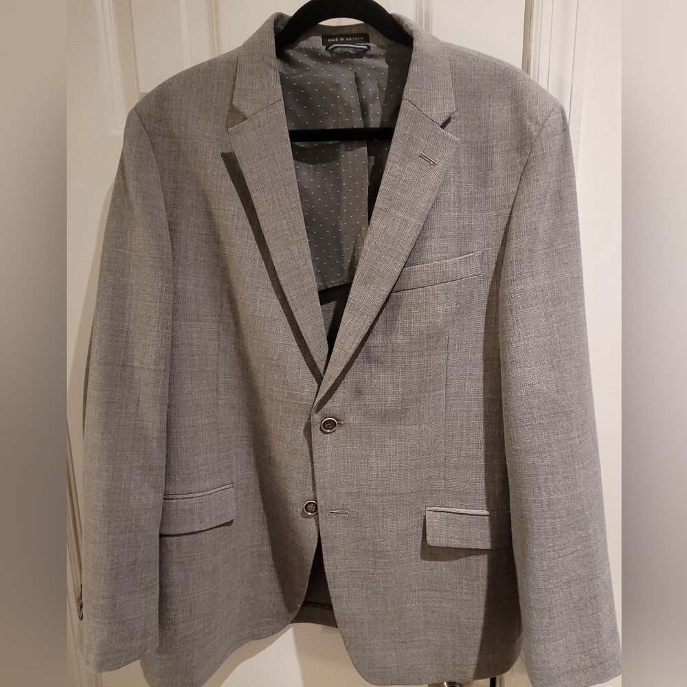 Tommy Hilfiger Lightweight Semi-Lined Gray Blazer (44R)